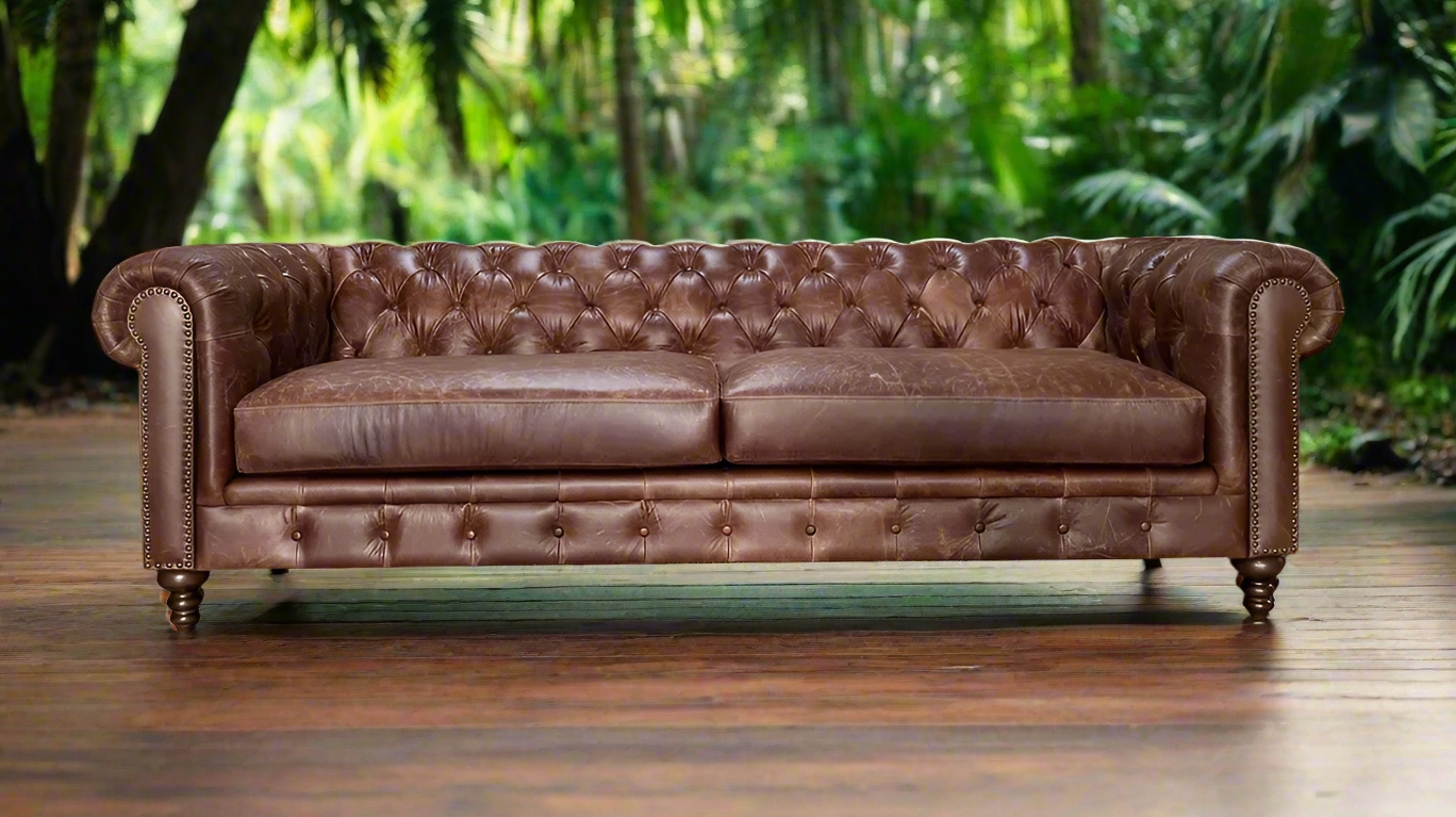 Chesterfield 3.5 Seater Sofa - Tobacco
