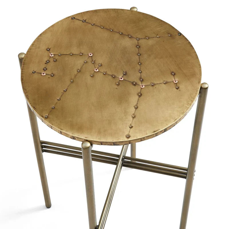 Crosshatch Coffee Copper Table - Set of 3