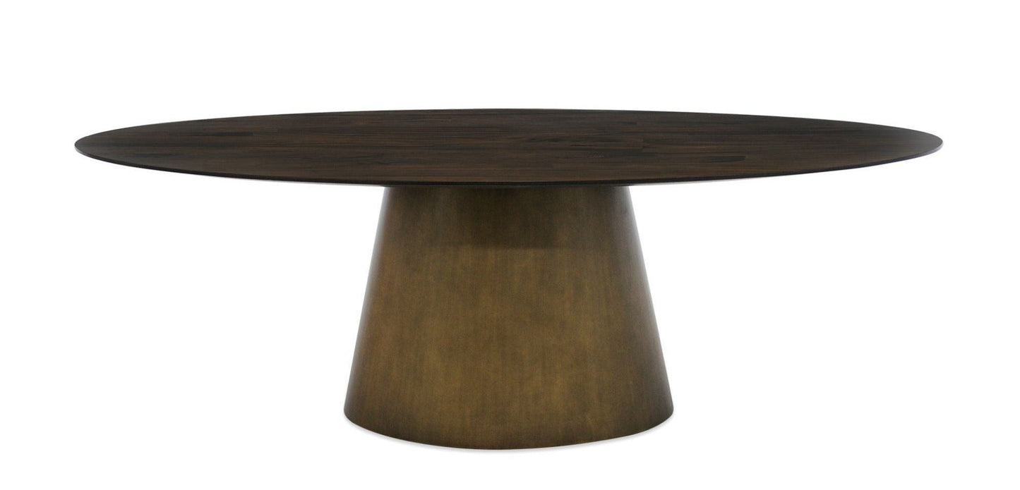 Malibu Oval Dining Table with Cone Base