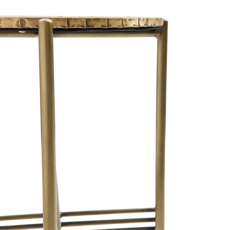 Crosshatch Coffee Copper Table - Set of 3