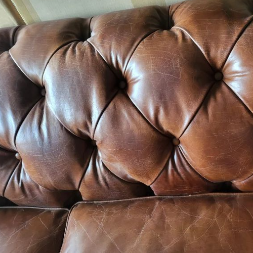 Chesterfield Aged Leather 3 Seater Sofa - Vintage Cigar