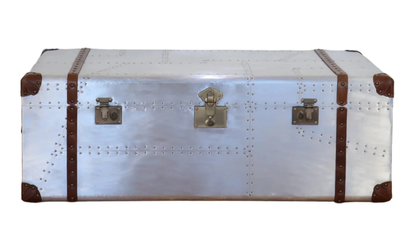 Trunk Coffee Table with 2 Drawers