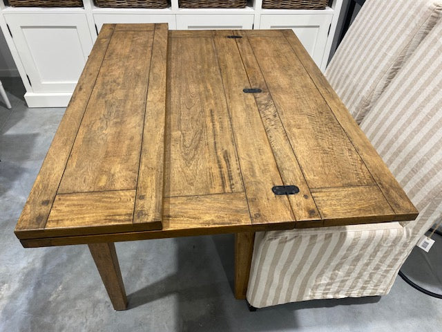 Alpine Fold Square Table - Rustic Light