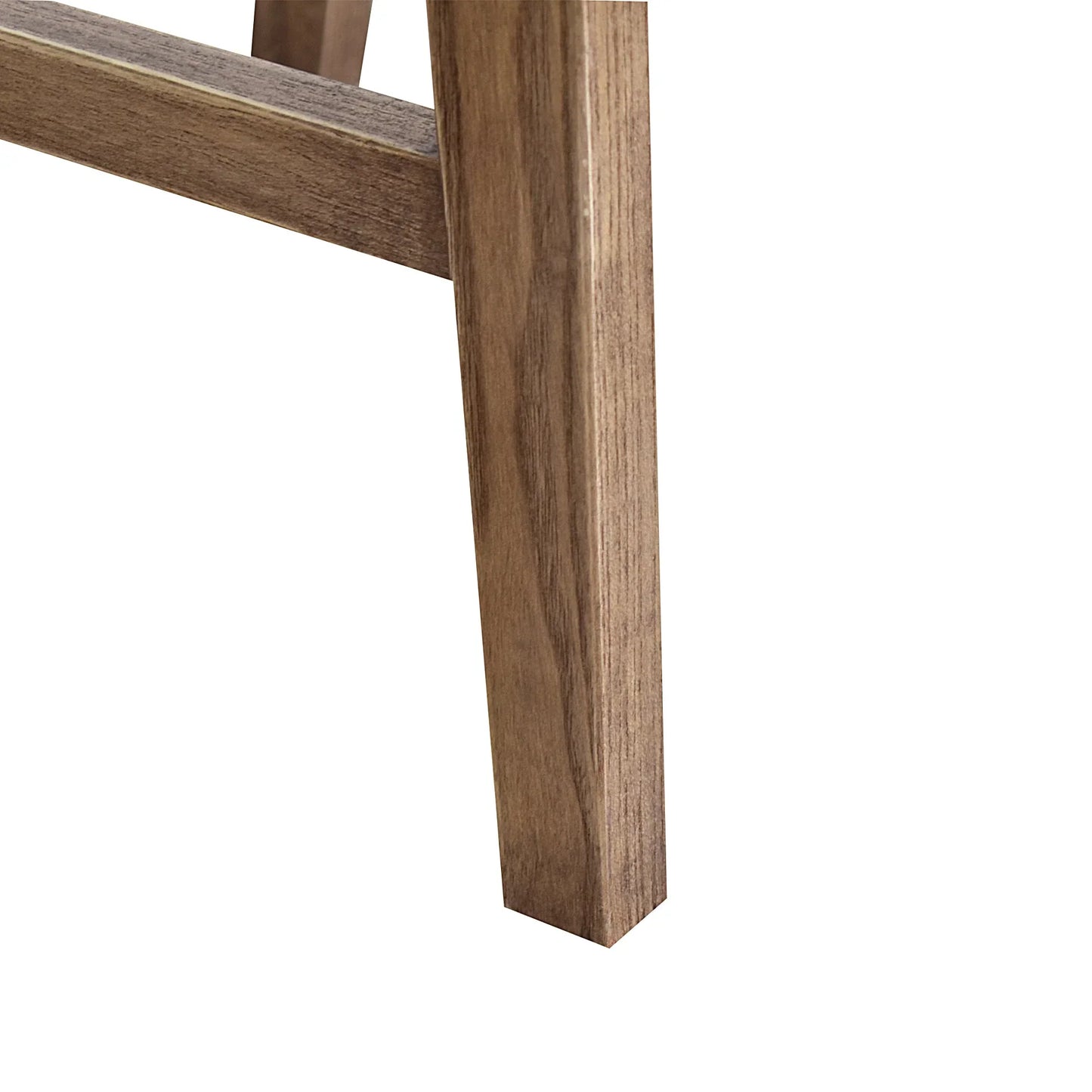 Reclaimed Oak & Rattan Counter Stool