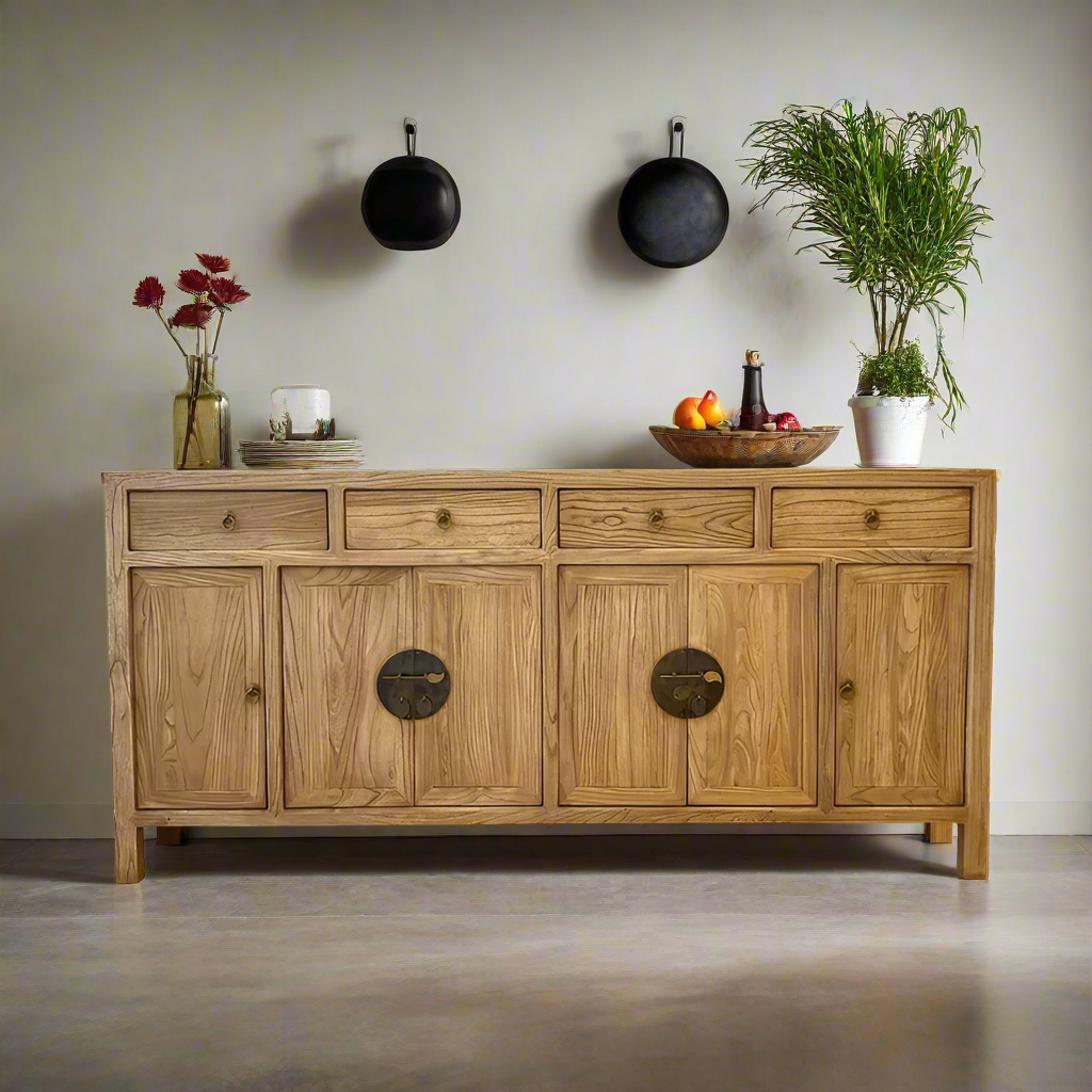 Oriental Reclaimed Elm Buffet Table