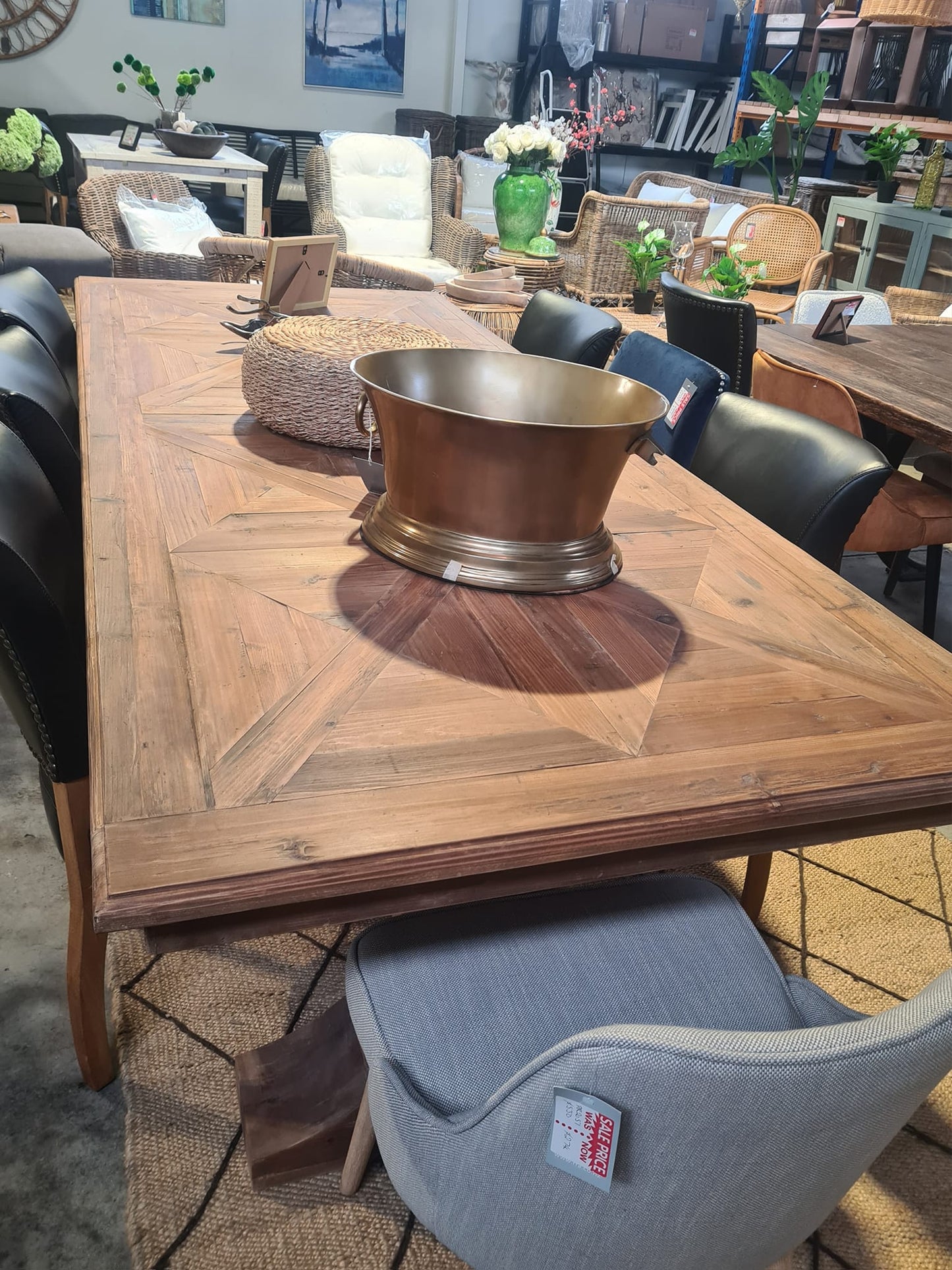 Classic Dining Table Parquet Top 2500mm