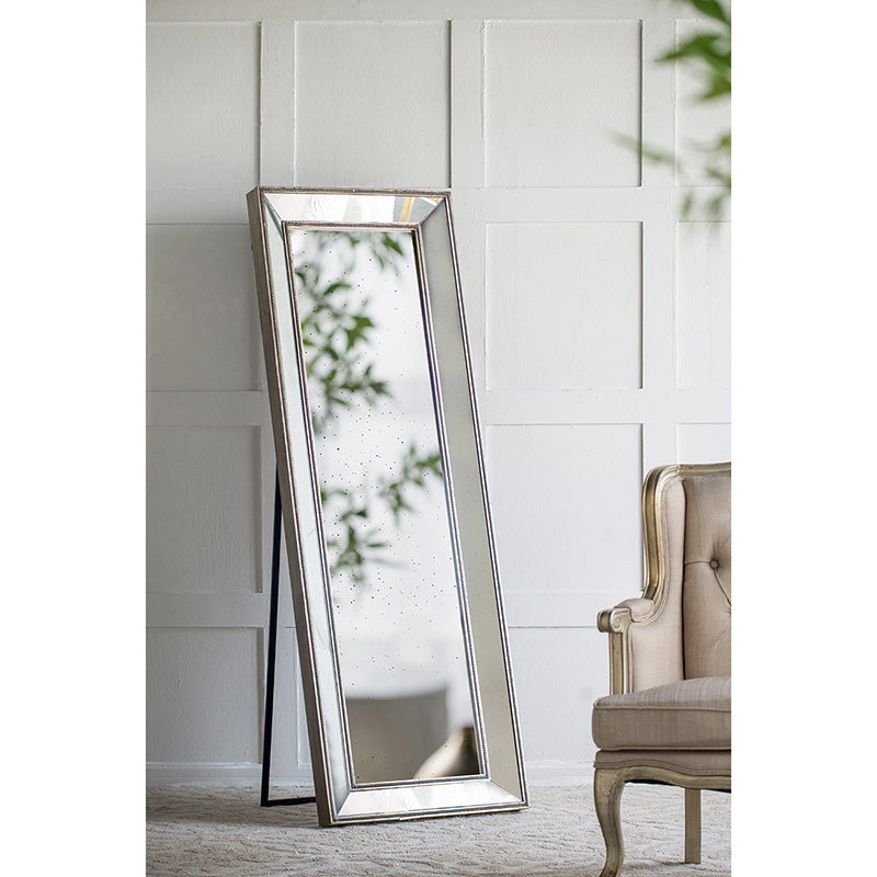 Vintage Glamour Floor Mirror with Stand