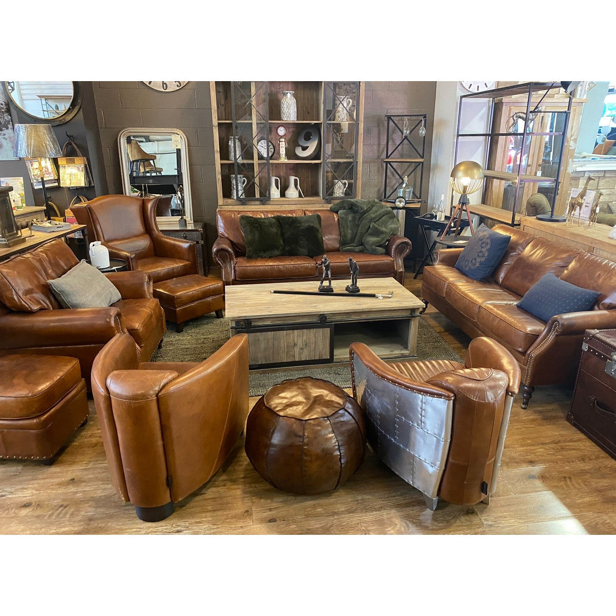 Kensington 3 Seater Sofa - Vintage Cigar