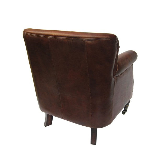 Mortimer Leather Armchair - Vintage Cigar