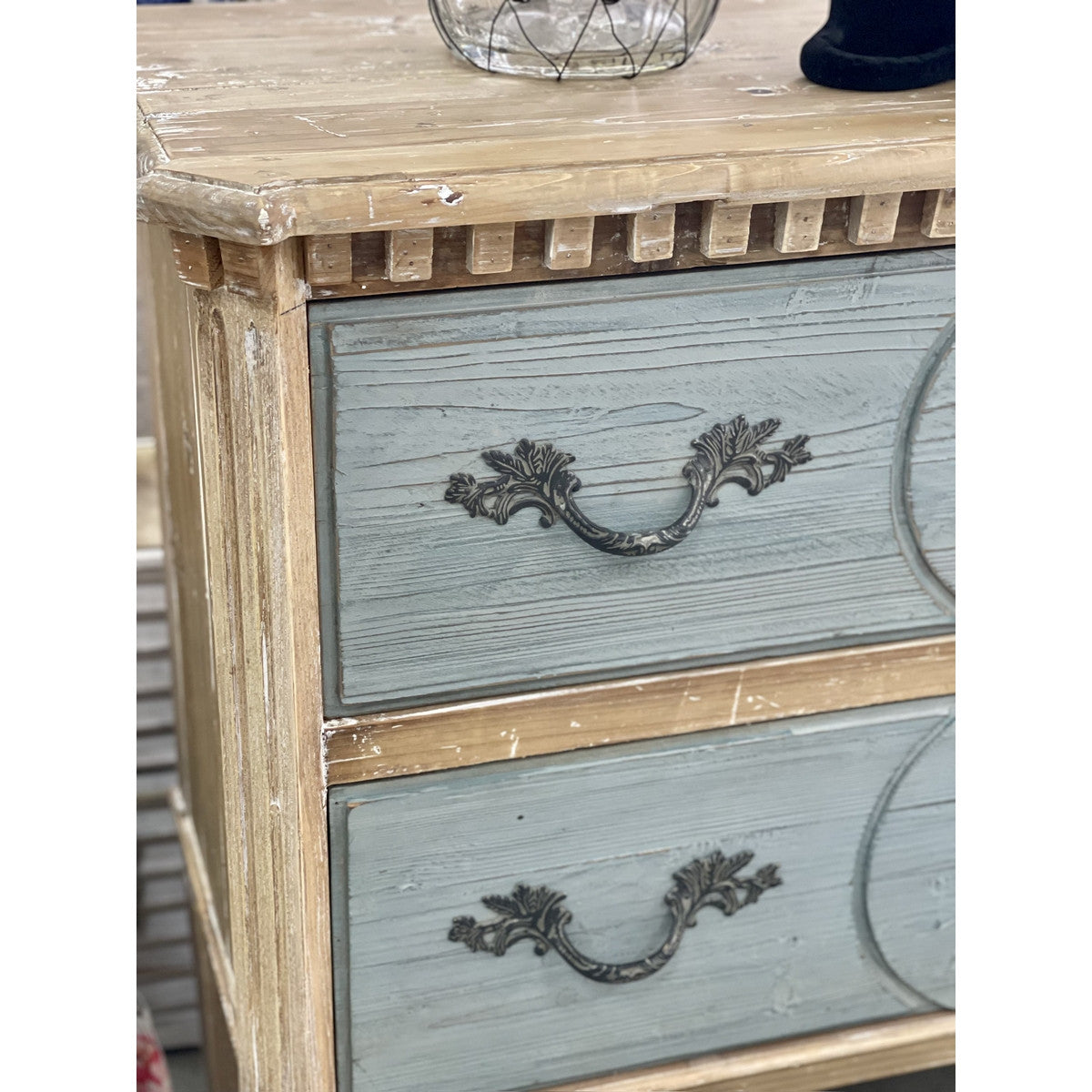 French Country 2 Drawer Chest