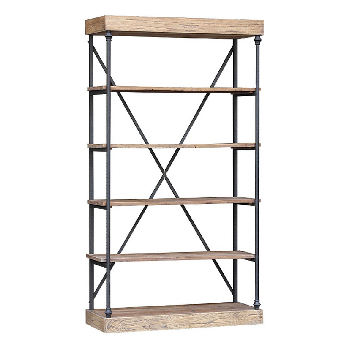 Medium Elm Industrial Bookcase