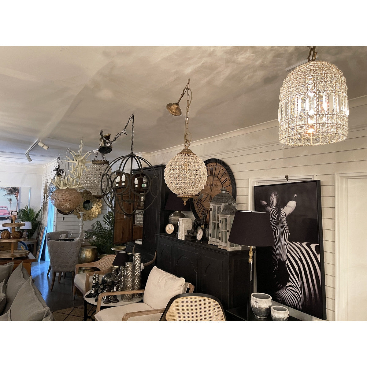 Orb Antique Chandelier Medium