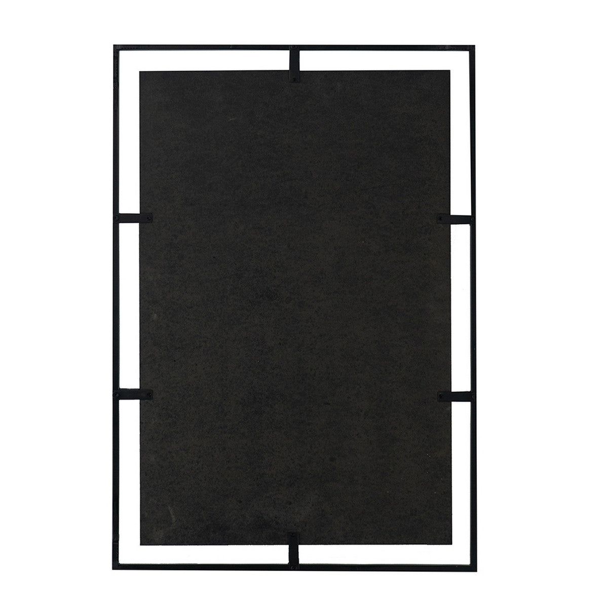 Antique Wall Mirror with Metal Frame