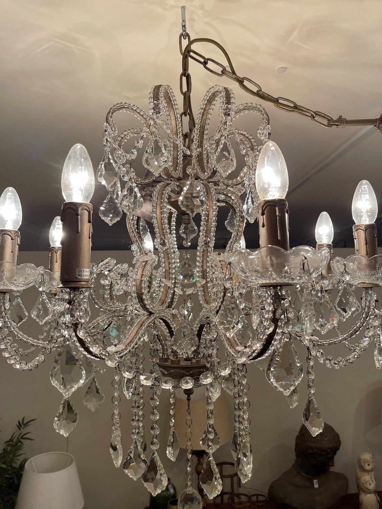 Chandelier Antique Silver