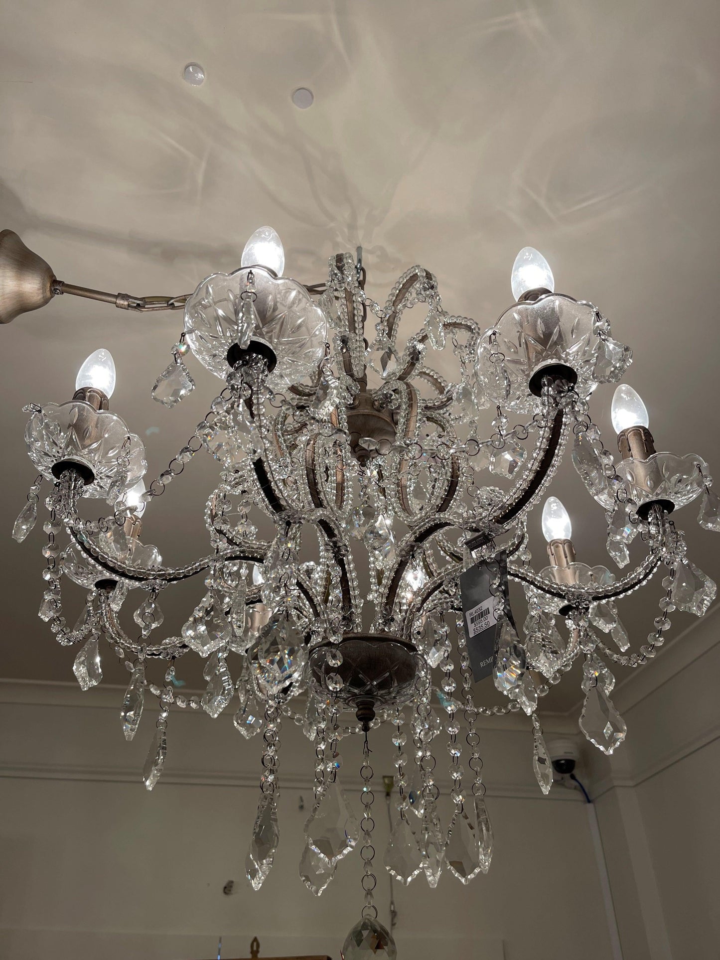 Chandelier Antique Silver