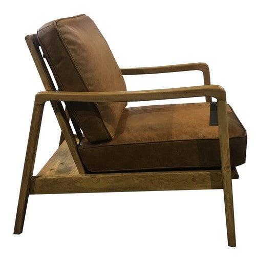 Finn Chair - Columbia Brown / Oak Frame