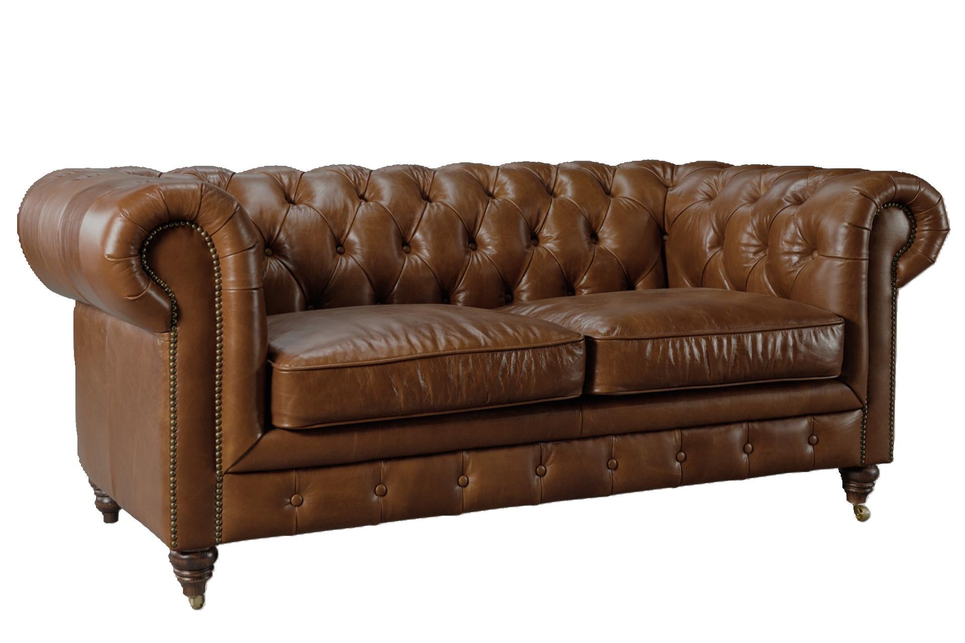 Windsor 2 Seater Leather Chesterfield Sofa at online8 furniture store Auckland
