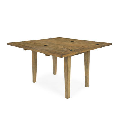 Alpine Fold Square Table - Rustic Light