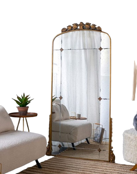 Baroque Gold Floor Mirror