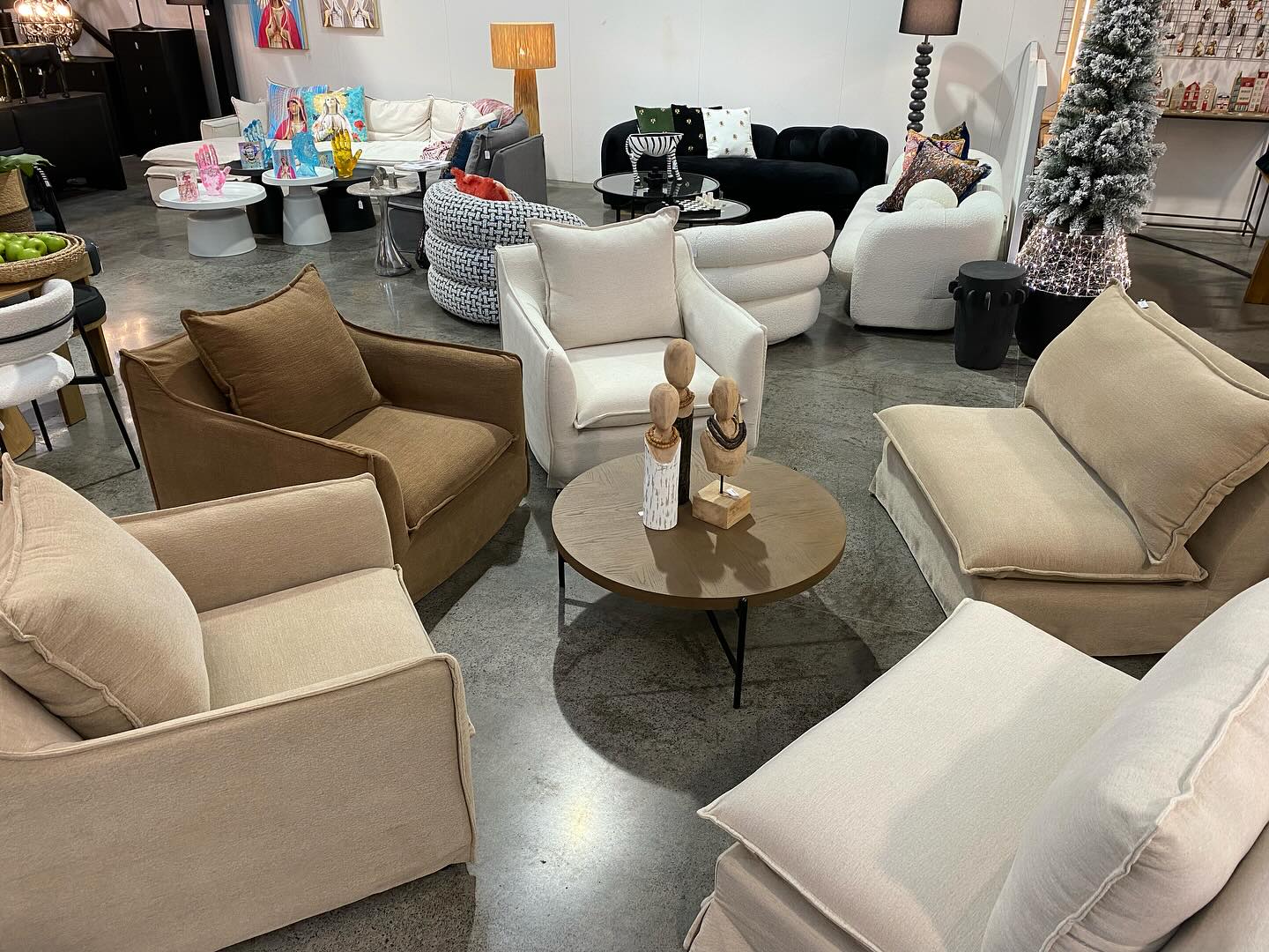 Coda Slip Cover Club Chair - Sand