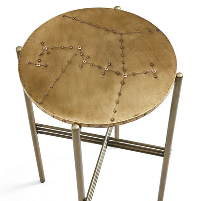 Crosshatch Coffee Copper Table - Set of 3