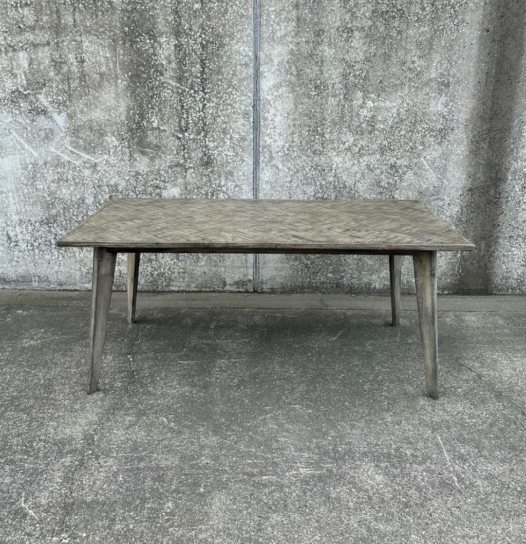 Nordic Herring Bone Dining Table - 1800