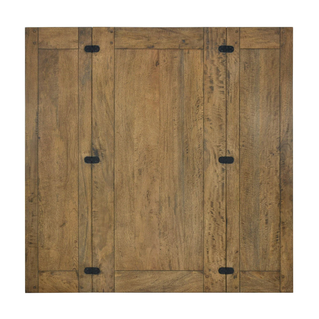 Alpine Fold Square Table - Rustic Light