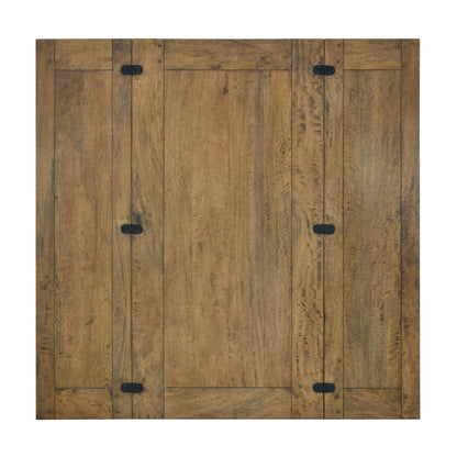 Alpine Fold Square Table - Rustic Light