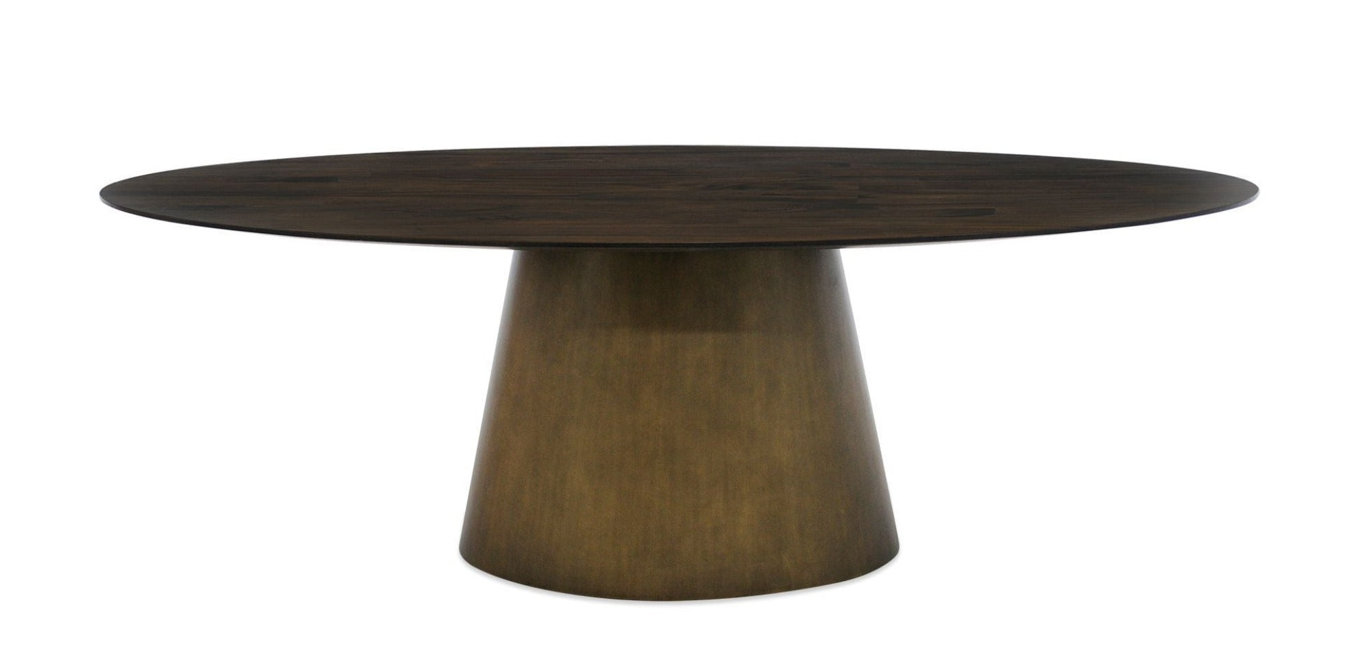 Malibu Oval Dining Table with Cone Base