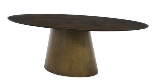 Malibu Oval Dining Table with Cone Base