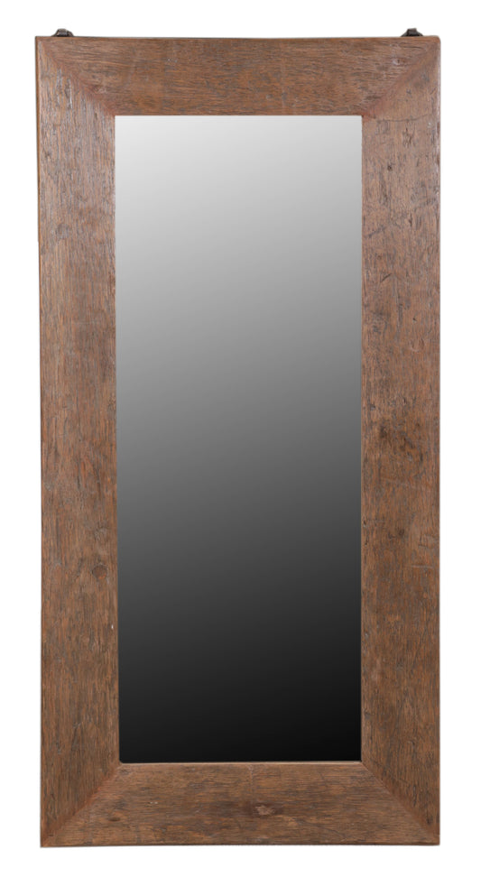 Solid Teak Floor Mirror - Natural