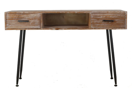 Hall Table - Metal Legs & Recycled Fir