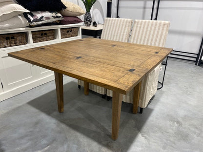 Alpine Fold Square Table - Rustic Light