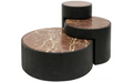 Miele Marble & Wood Coffee Table - Set of 3