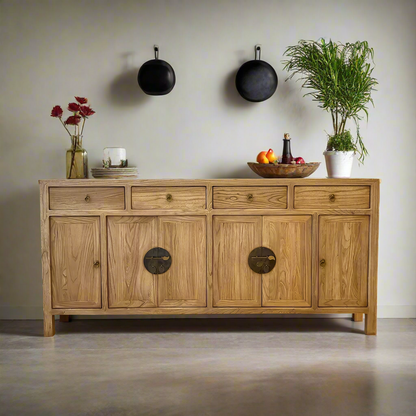 Oriental Reclaimed Elm Buffet Table