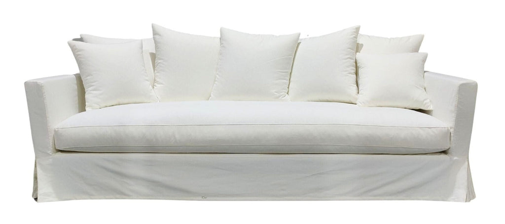 Luxe Slip Cover Sofa 4 Seater - Cream