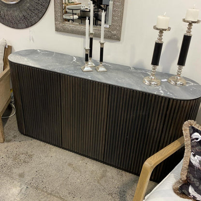 Straw Sideboard - French Riviera Marble