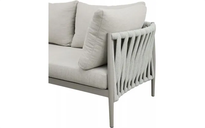 Redmond Outdoor Luxury Lounge Suite with Coffee Table - Taupe