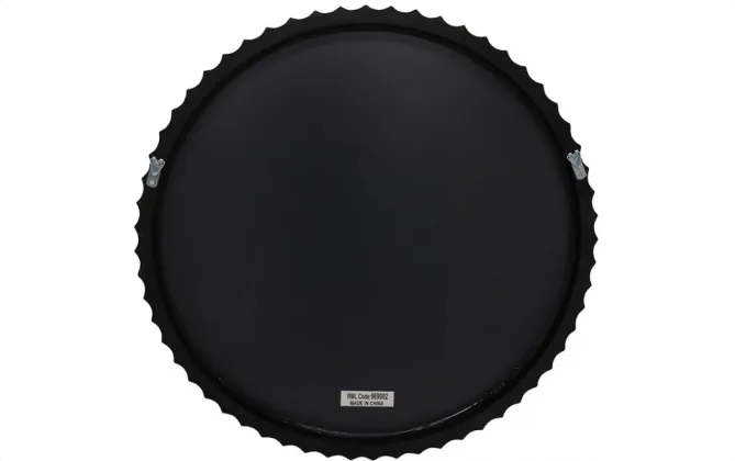 Fluted Wooden Mirror - Black