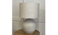 Fiberglass Lamp W/ Linen Shade - Natural