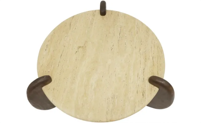 Cove Travertine Coffee Table - Medium