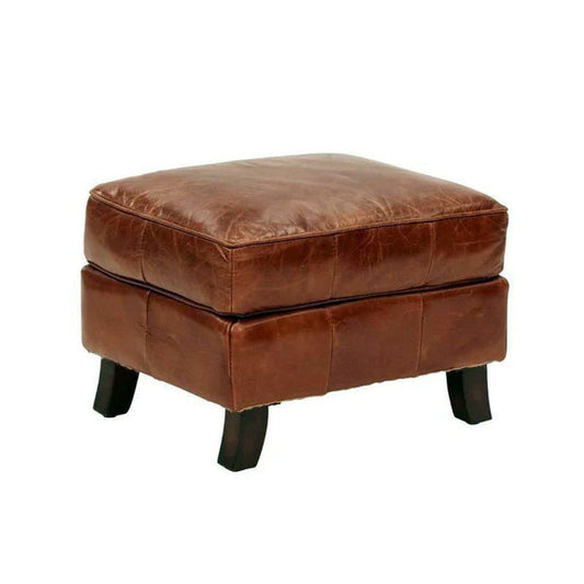 Curved Leg Ottoman Vintage Cigar