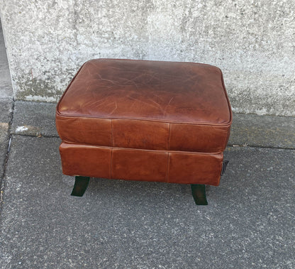 Curved Leg Ottoman Vintage Cigar