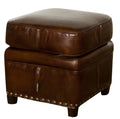 BB Footstool | Ottoman - Vintage Cigar