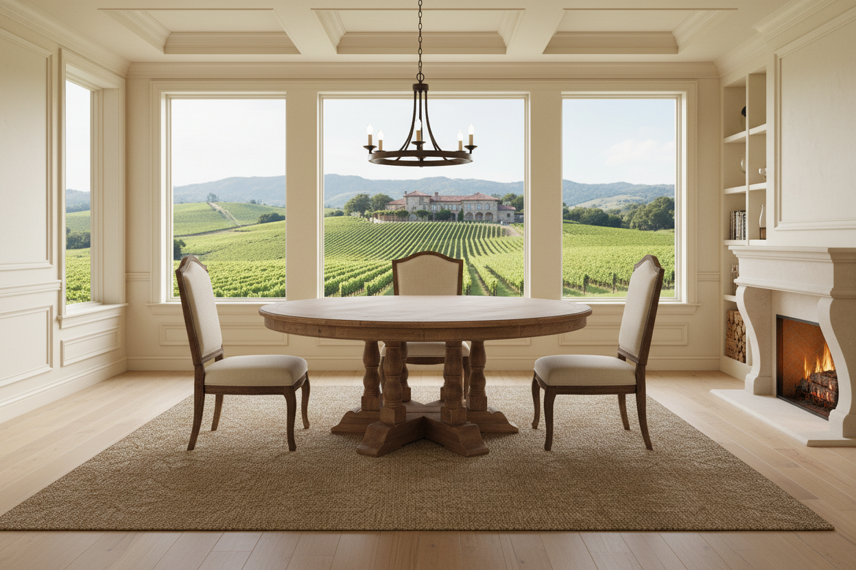 Bristol Large Round Dining Table - 1820mm