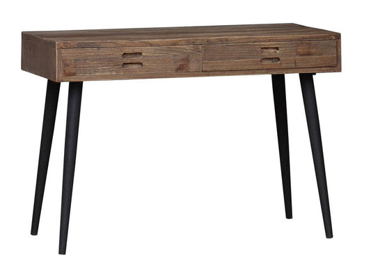Desk | Console Table - Old Elm/Iron Legs