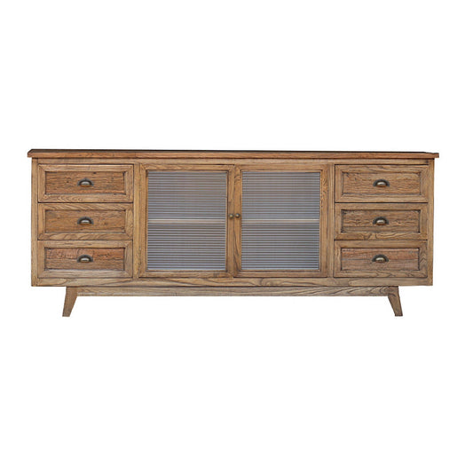 Reclaimed Oak Sideboard with Glass Doors