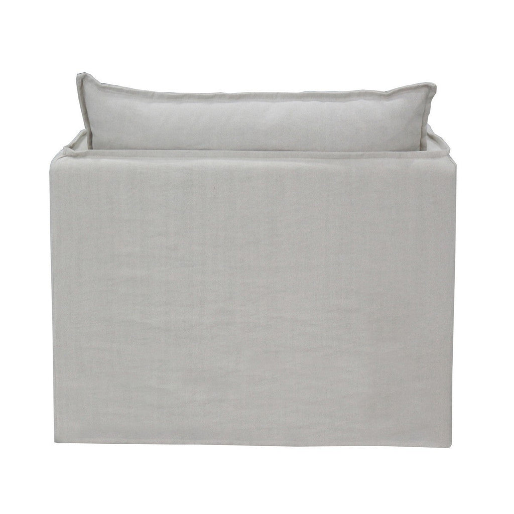 Courtenay Slip Cover Armchair - Salt & Pepper