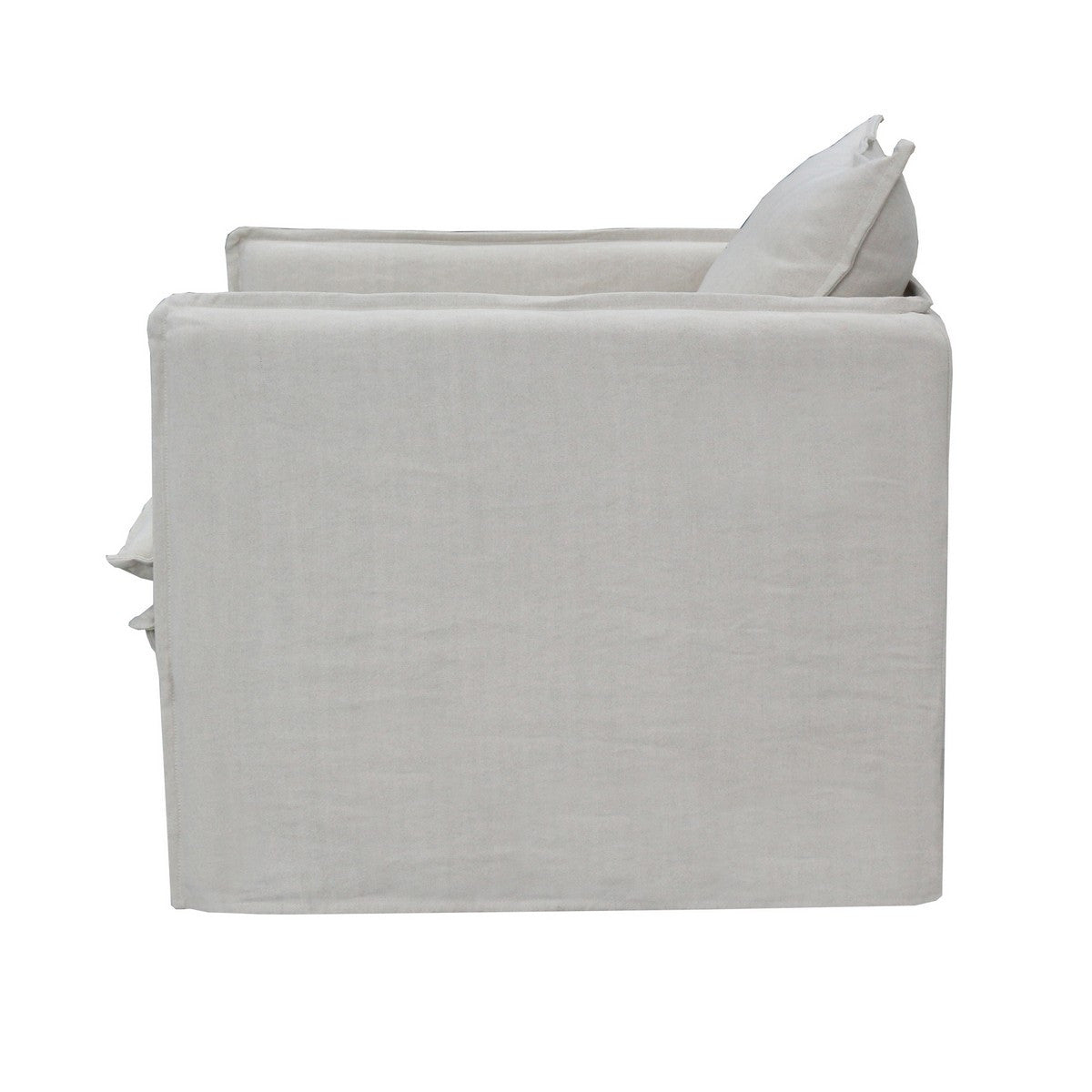 Courtenay Slip Cover Armchair - Salt & Pepper