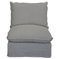Villa Slip Cover Corner Suite - Centre Single - Salt & Pepper